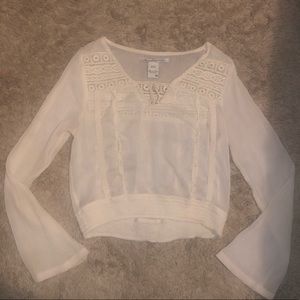 American Rag Size Medium sheer crop top